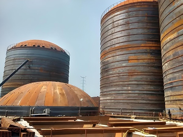 七里河焦粉钢板仓